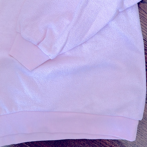 Topshop Pink Fleece Crewneck - Picture 5 of 5
